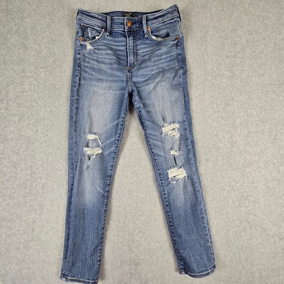 Abercrombie & Fitch Jeans Womens Size 28/6R Simone High Rise Ankle - Picture 1 of 16